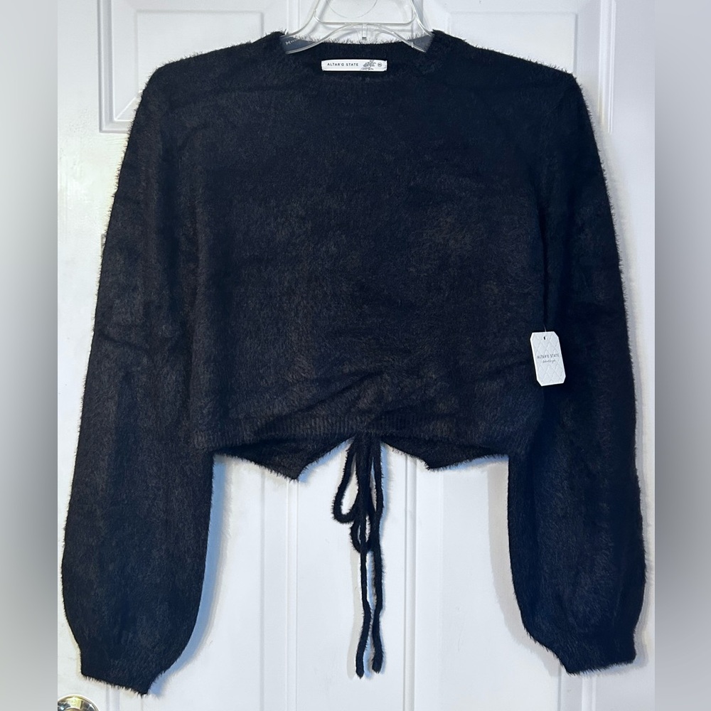 Altar’d State Sasha cropped eyelash sweater, size XXL